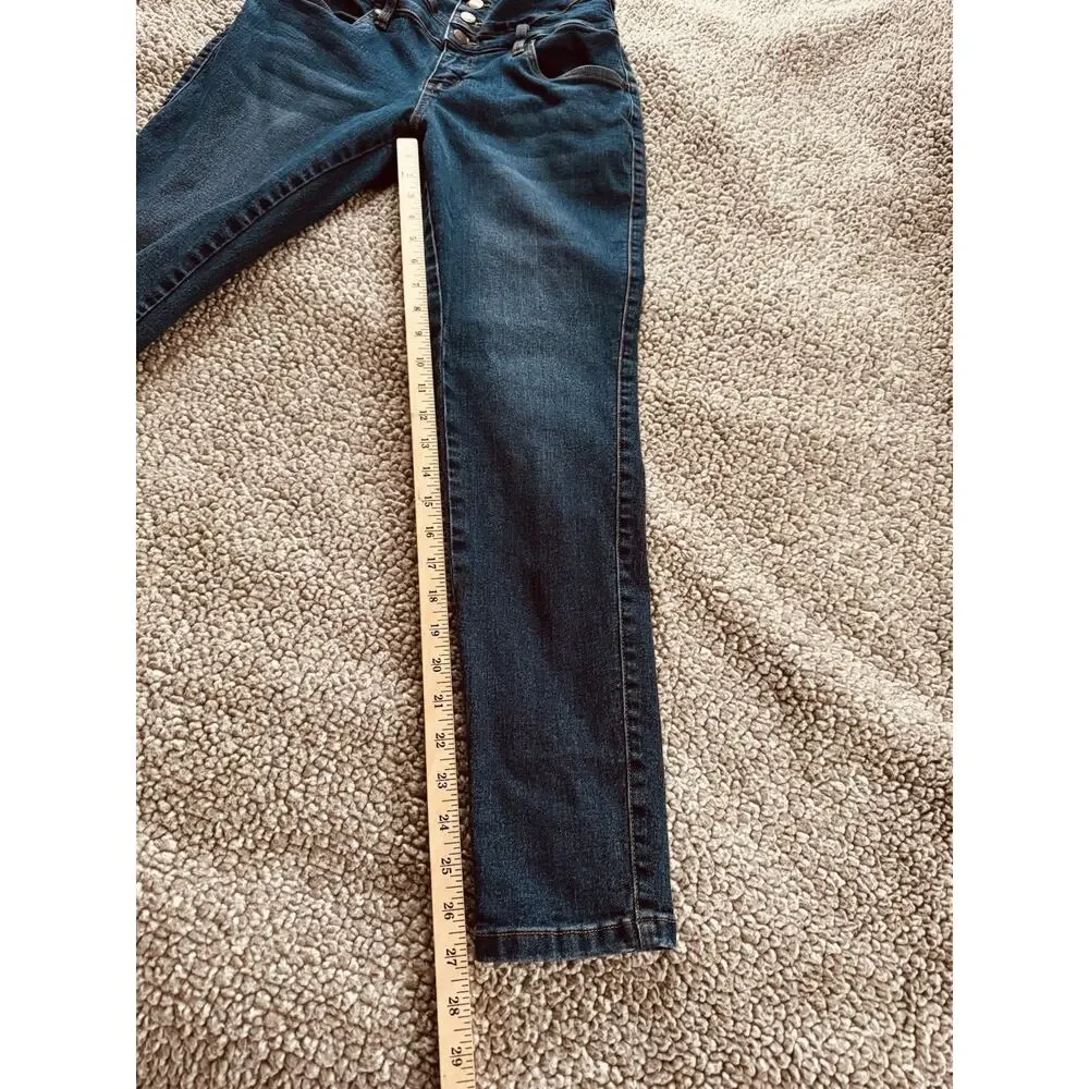 Venus High Waist Double Button Zip Skinny Leg Stretch Jeans Women’s Sz 6